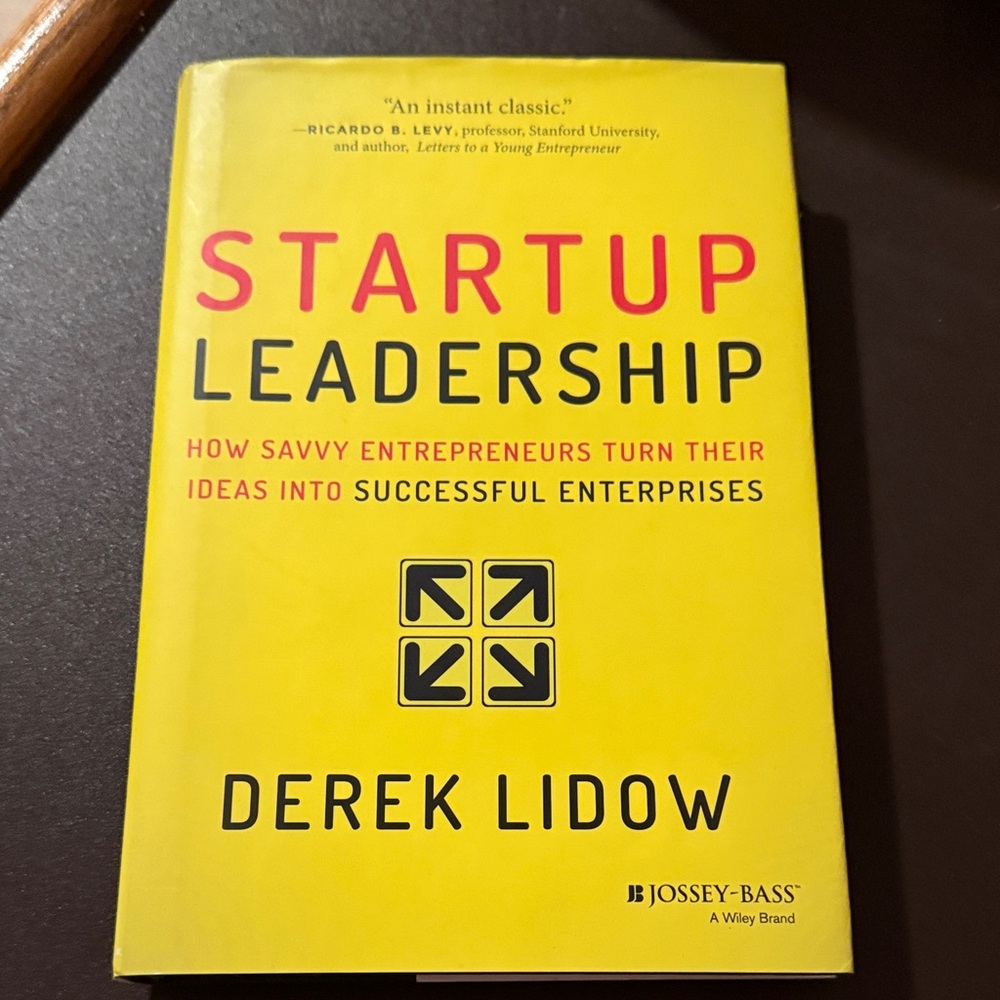 Startup Leadership Book by Derek Lidow